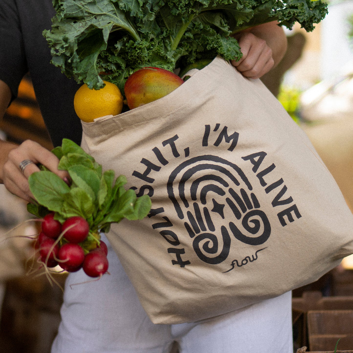 I'm Alive Canvas Tote