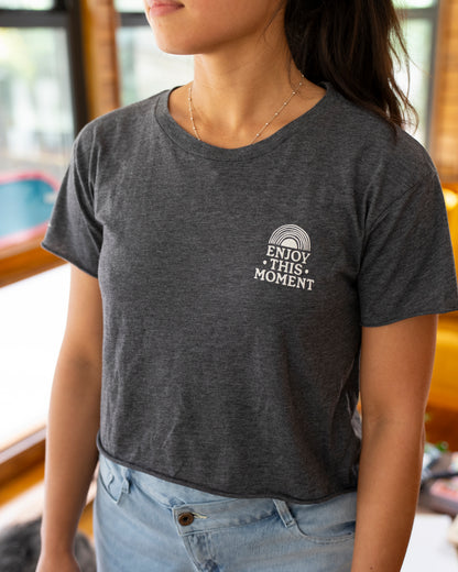 Enjoy This Moment Cropped Tee