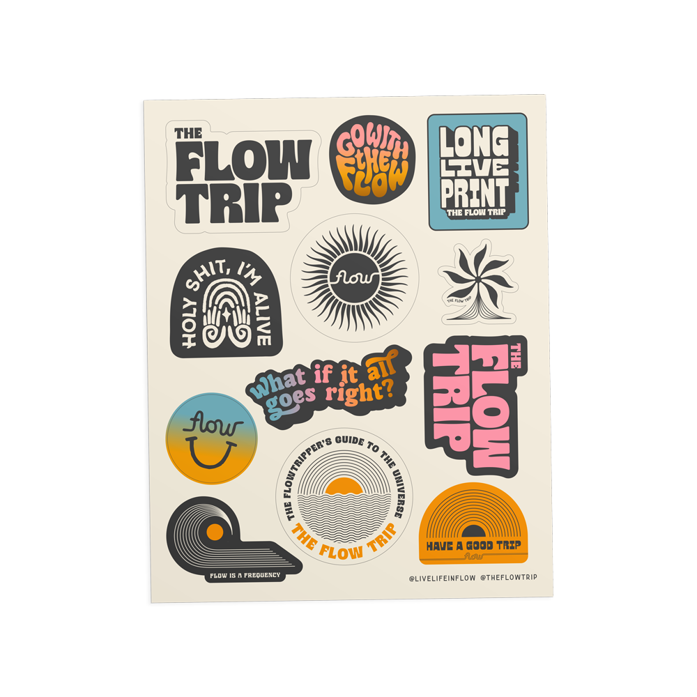 The Flow Trip Sticker Sheet